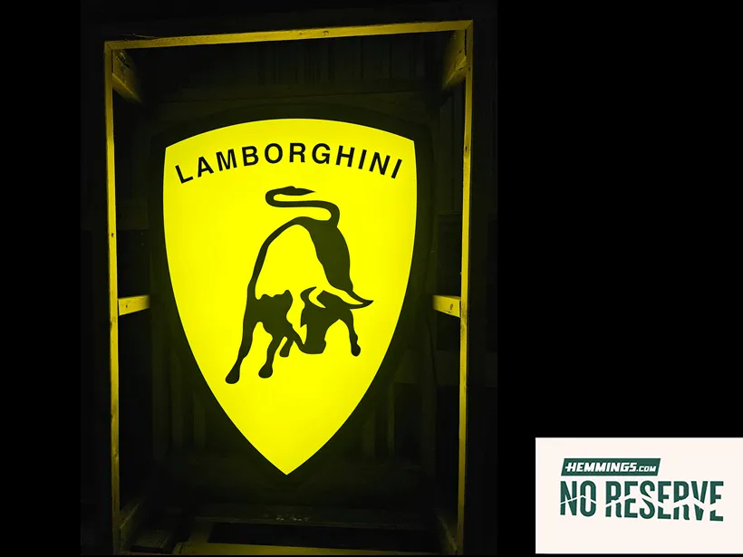 Sold - No-Reserve Lamborghini LED Sign | Hemmings