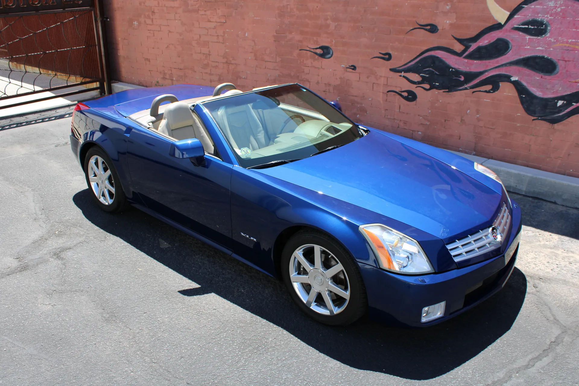 Xenon Blue 2005 Cadillac XLR Folding Hard-Top Convertible With