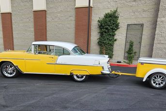 Custom Tri-Five: 1955 Chevrolet Bel Air Sport Coupe With Matching Trailer