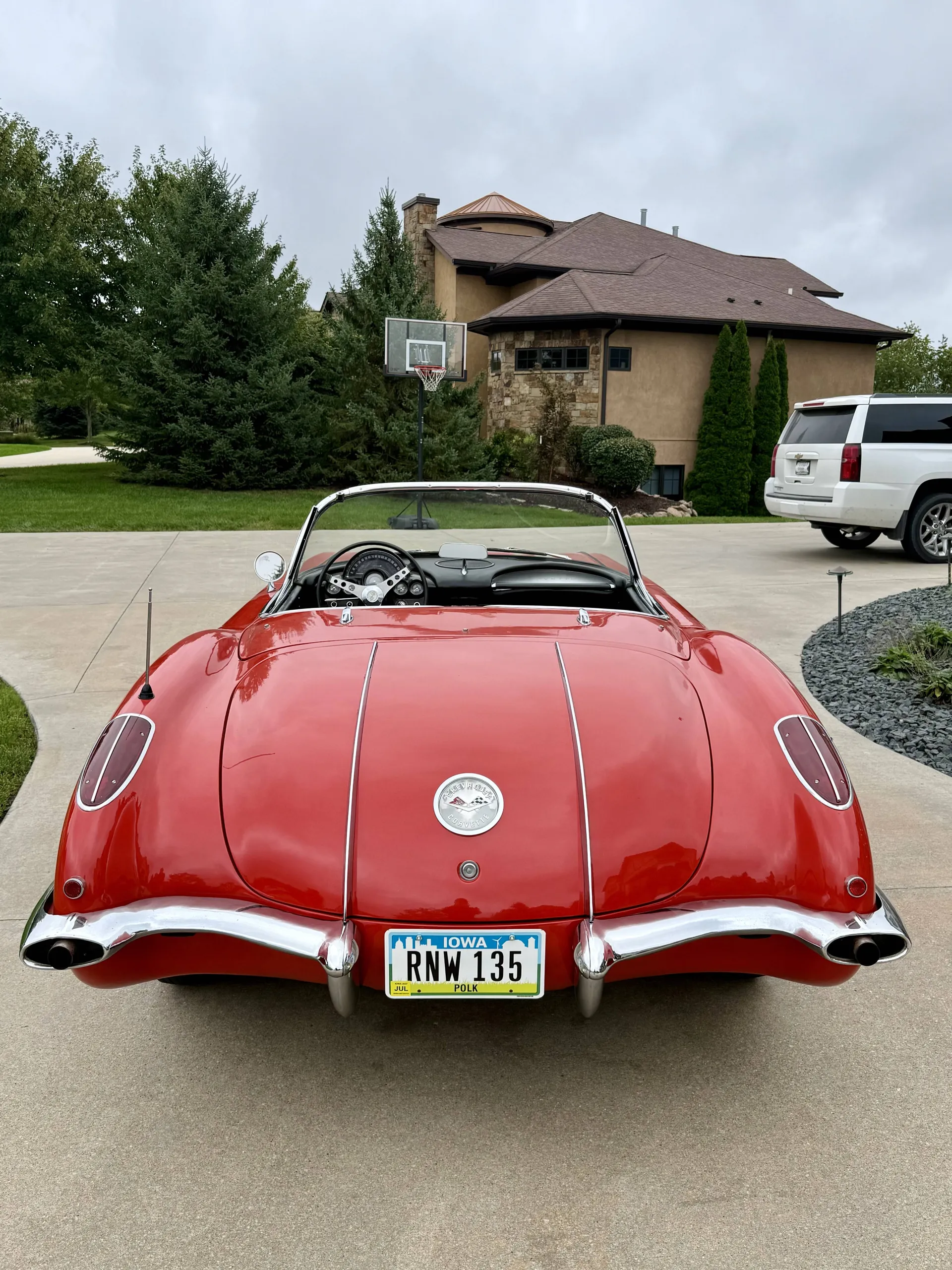 1958 Chevrolet Corvette Red And White C1 Roadster 4-Speed Manual