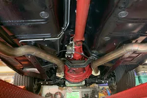 1967 Mercury CougarCoupe 7F91C544412 red/silver black racing seats 289 v8