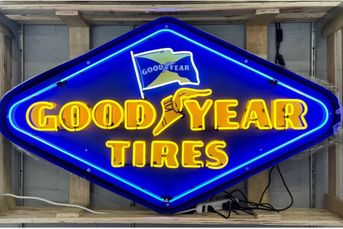 No-Reserve Goodyear Tire Diamond Neon Sign