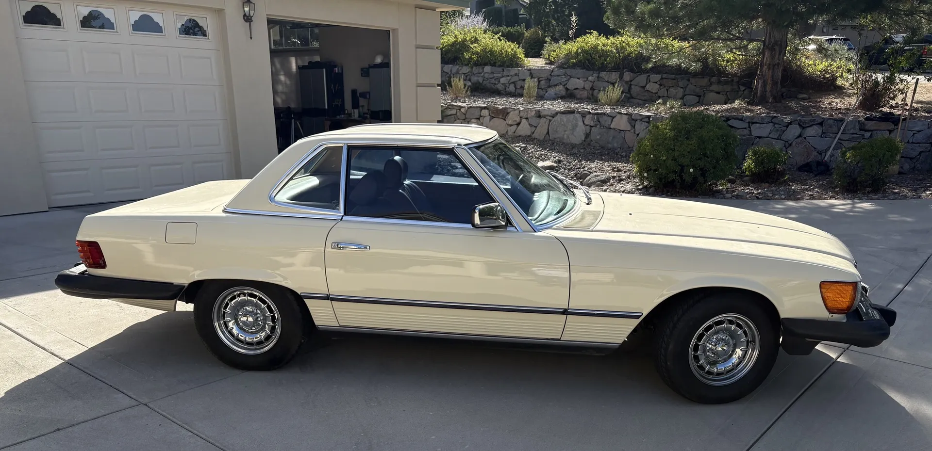 1984 Mercedes-Benz 380SL, Light Ivory with Brown Leather | Hemmings