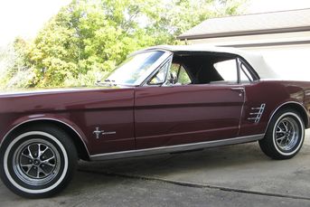 1966 Ford Mustang Convertible - complete rebuild of the top loader transmission, new starter, alternator, and many more updates!