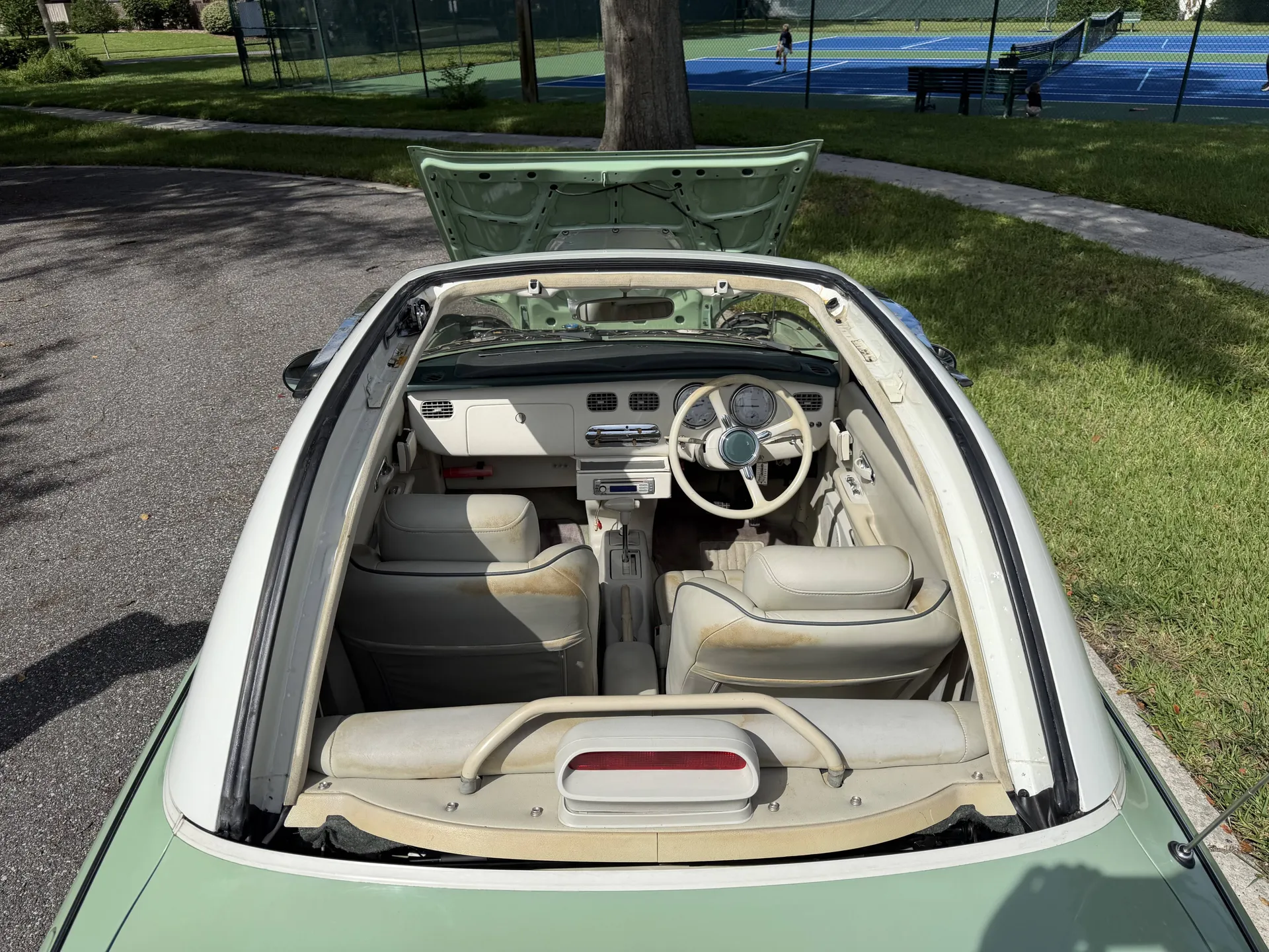 Rare 1991 Nissan Figaro Convertible Finished in Emerald Green