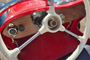 1954 IHLE Schottenring CarConvertible 016 Red and black Black vinyl Kohler 305-cc L-head four-stroke single