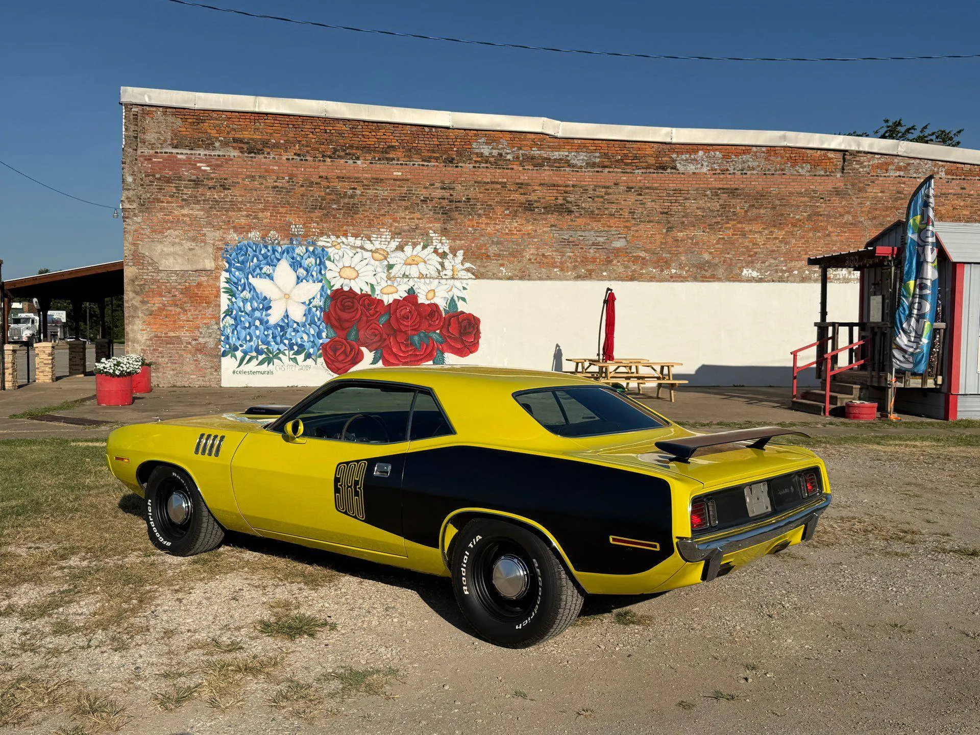 1971 Plymouth Cuda 426 Hemi Dana 60 Shaker Hood Billboard Stripes