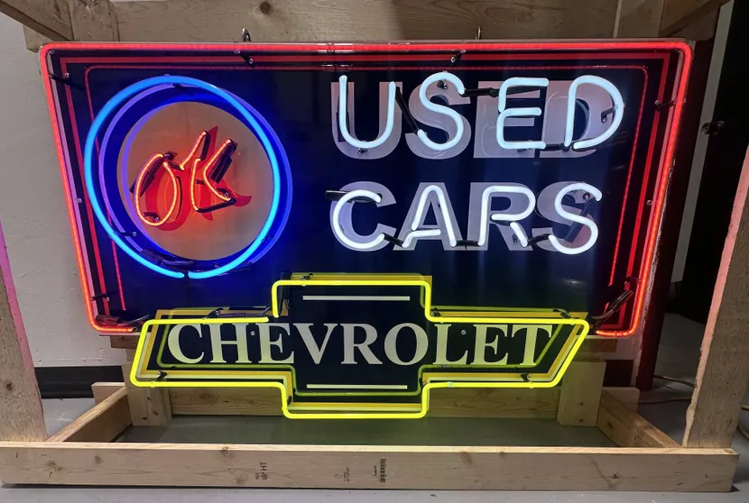 Chevrolet OK Used Cars Neon Sign | Hemmings