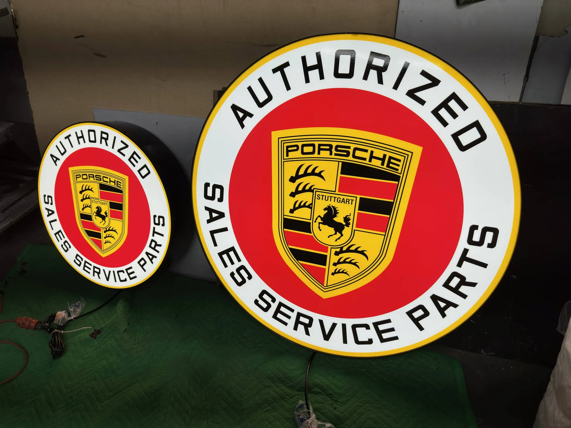 Sold - No-Reserve Trio (3) Porsche Lighted Sign Collection | Hemmings