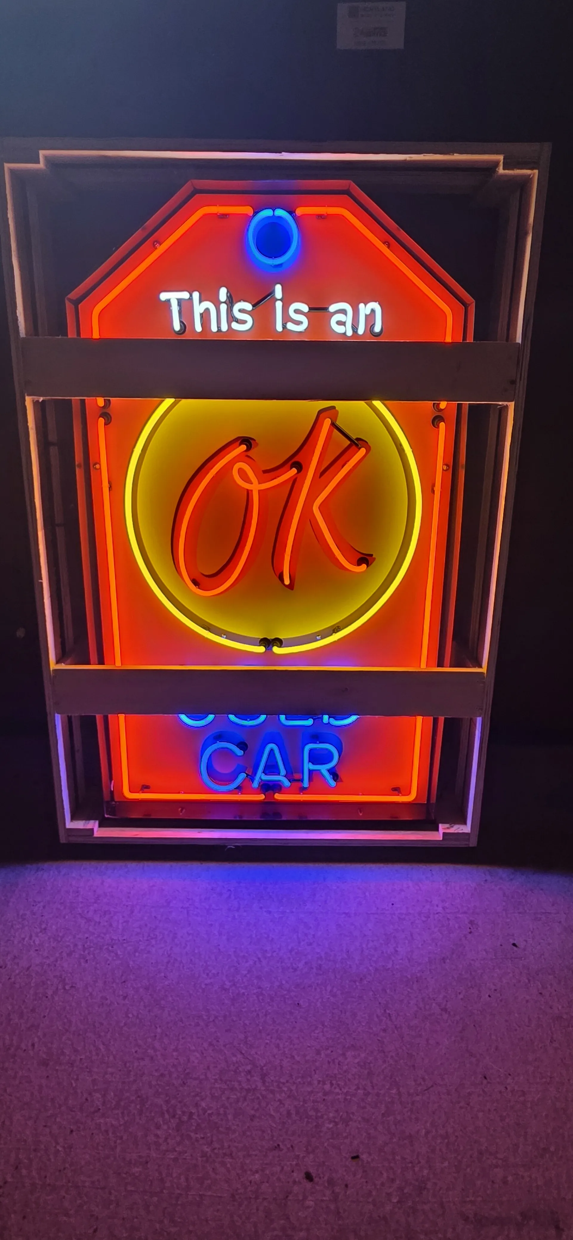No-Reserve Chevy OK Used Car Neon Sign | Hemmings