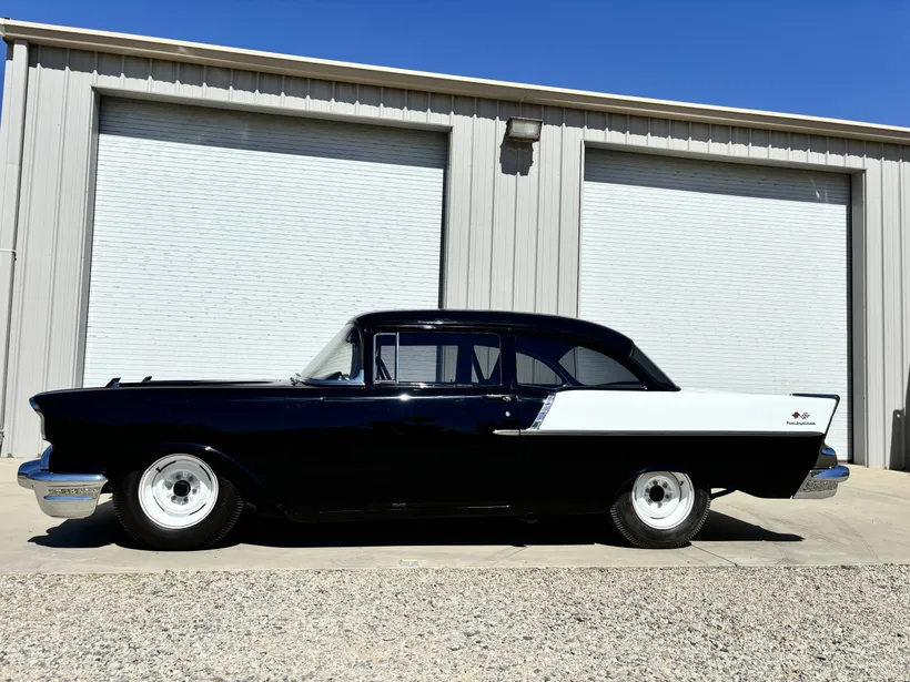 1957 Chevrolet 150 VA57N100301 Black/White Houndstooth Grey 283 V8