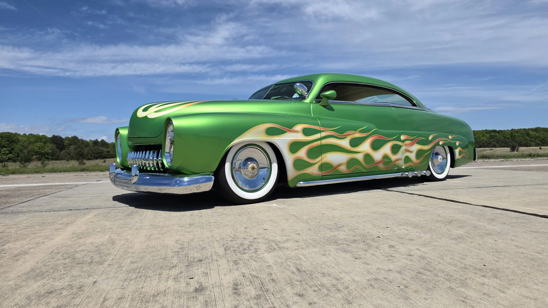 1951 Mercury Custom Lead Sled Painted in Striking Camaro Synergy