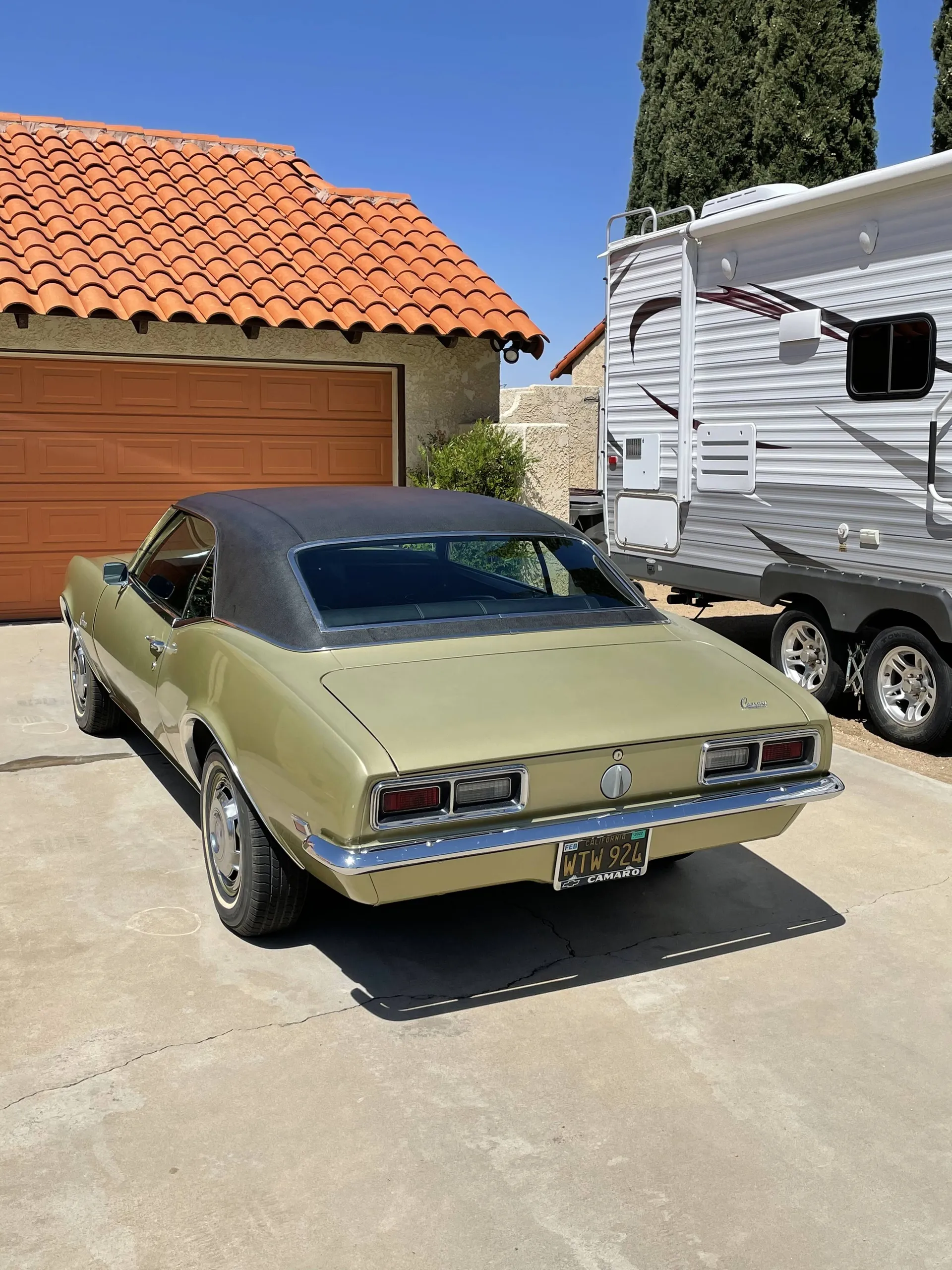 Original California 1968 Chevrolet Camaro With 327 V8 Powerglide