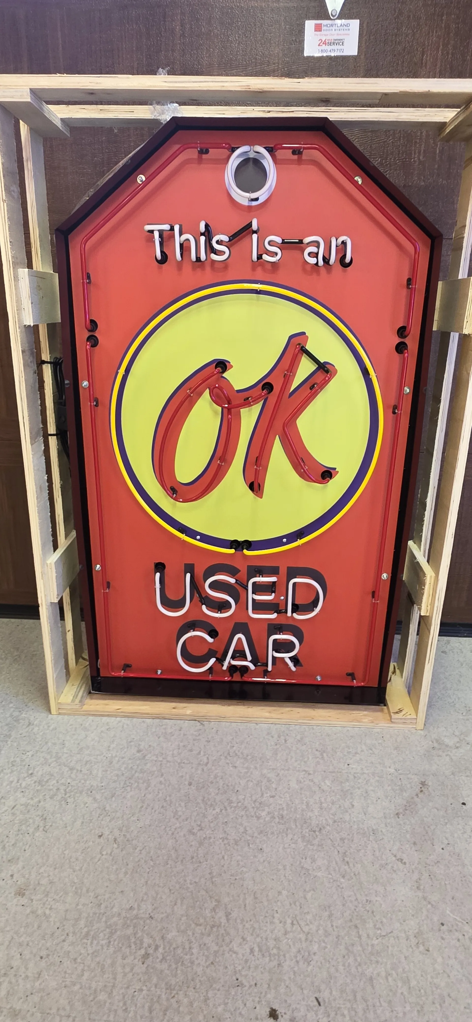 Sold - No-Reserve Chevy OK Used Car Neon Sign | Hemmings