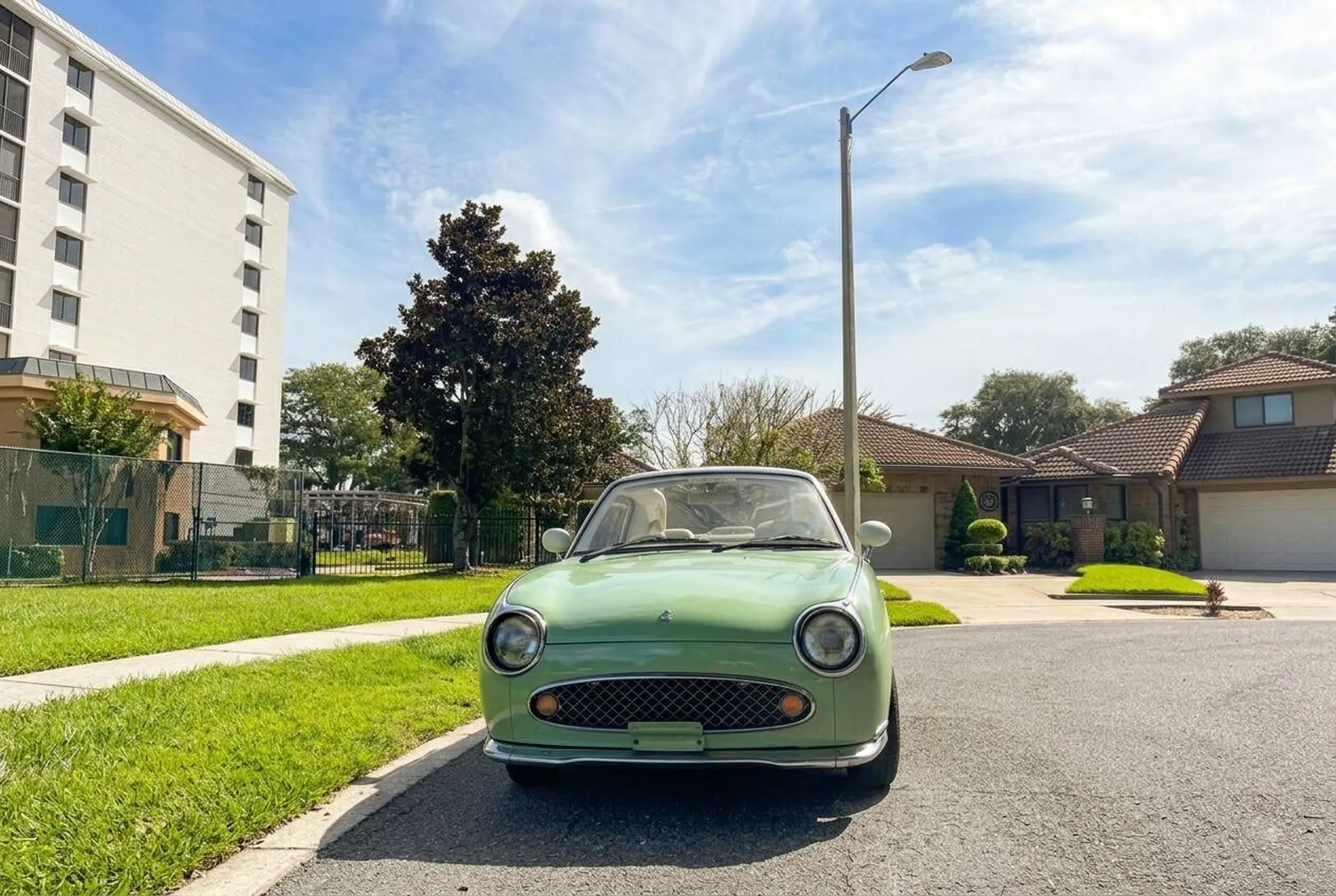 Rare 1991 Nissan Figaro Convertible Finished in Emerald Green
