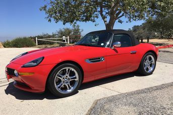 2001 BMW Z8 Roadster with rare color combination of red with crème/black leather interior * Excellent inside and out
