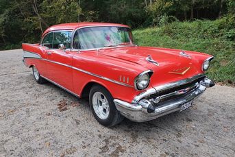 1957 Chevrolet Bel Air Sport Coupe With a 350 V8 and a Four-Speed
