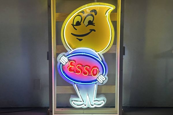 Esso Happy Drop Neon Sign