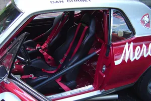 1967 Mercury CougarCoupe 7F91C544412 red/silver black racing seats 289 v8