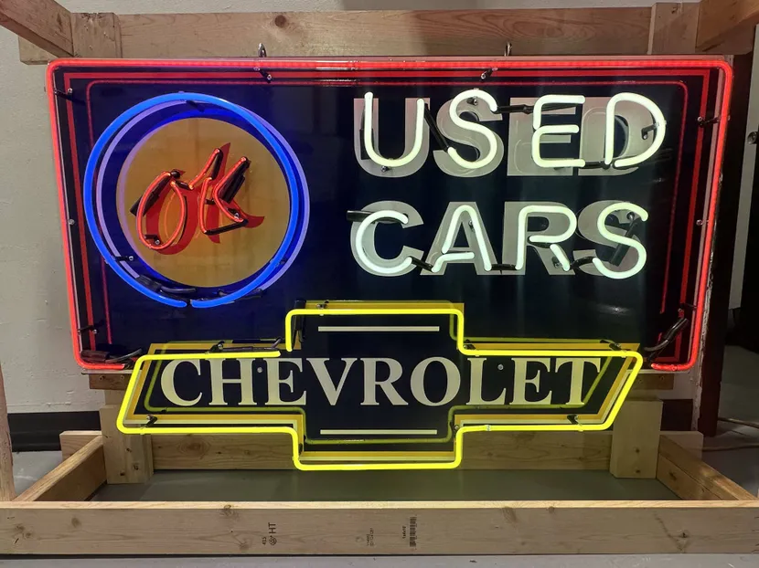 Chevrolet OK Used Cars Neon Sign | Hemmings