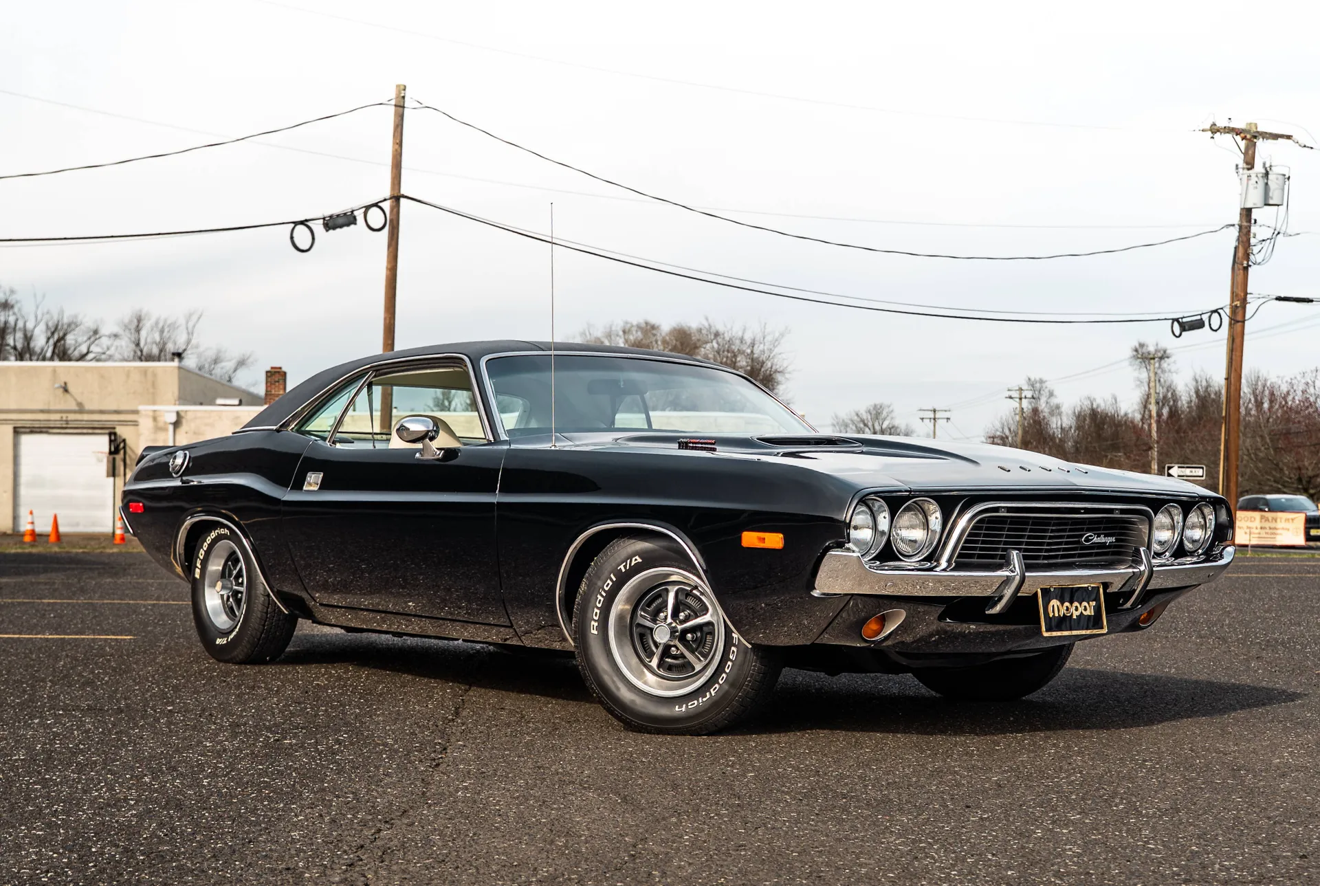 1972 Dodge Challenger Black Coupe with Big Block Mopar Power
