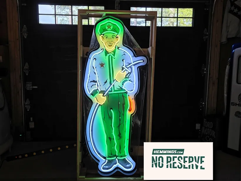 Sold - No-Reserve Texaco Service Man Neon Sign - Hemmings.com
