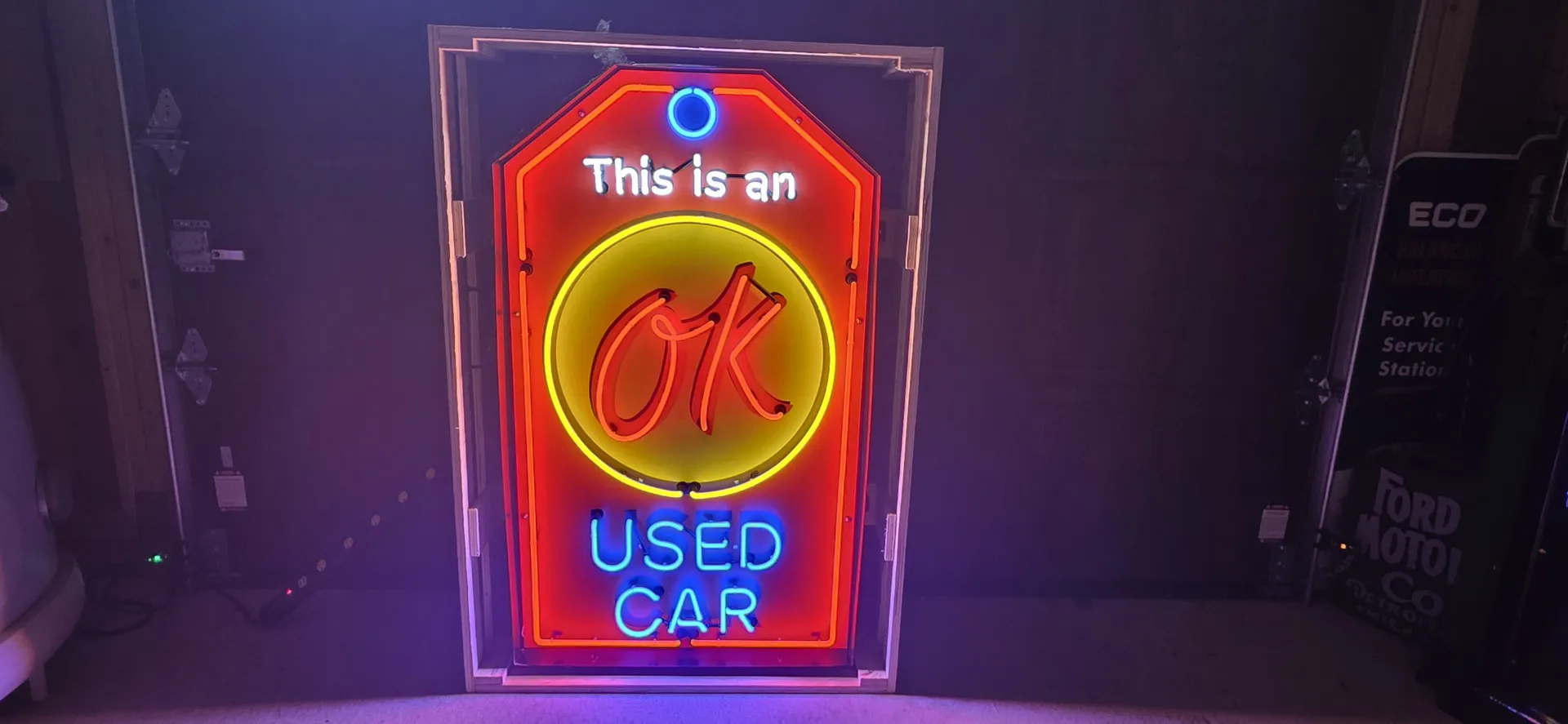 No-Reserve Chevy OK Used Car Neon Sign | Hemmings