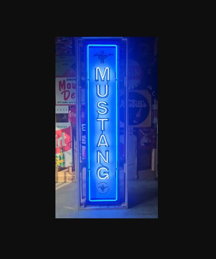 Sold - No-Reserve Ford Mustang Neon Sign - Hemmings.com