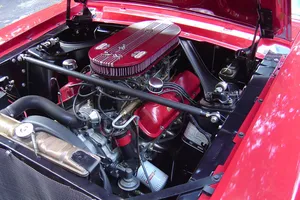 1967 Mercury CougarCoupe 7F91C544412 red/silver black racing seats 289 v8
